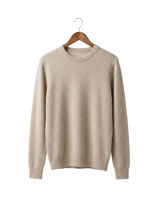 Jersey lana natural/cashmire